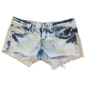 Buffalo David Bitton Blue and White Jean Shorts